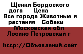 Щенки Бордоского дога.  › Цена ­ 30 000 - Все города Животные и растения » Собаки   . Московская обл.,Лосино-Петровский г.